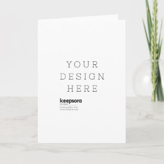 Custom Folded Greeting Card
