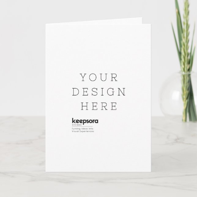 Custom Folded Greeting Card (Front)
