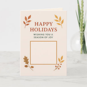 Custom Folded Holiday Card, Size: Standard, 5" x 7 Card