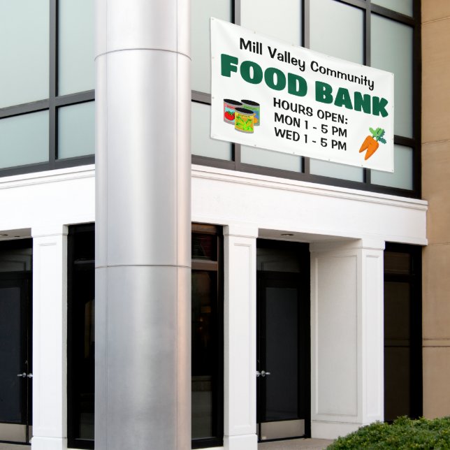 Custom Food Bank Banner (Outside Building)