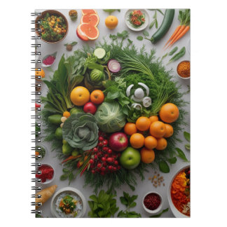 Custom Food-Themed Spiral Notebook