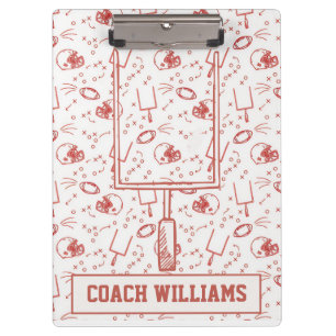 Custom Football Coach Clipboard Illustrated Sports