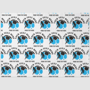 Custom Football Girl kid's Football Birthday party Tissue Paper