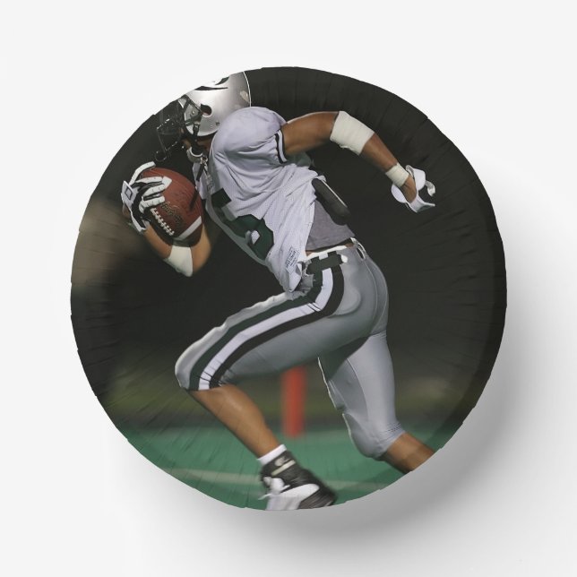 Custom Football Photo Sports Paper Plate (Front)