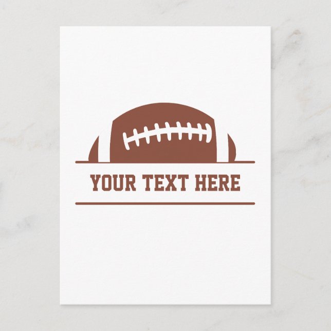 Custom Football Postcard (Front)