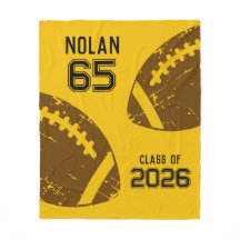Custom Football Senior Player Number Class of