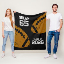 Custom Football Senior Player Number Class of