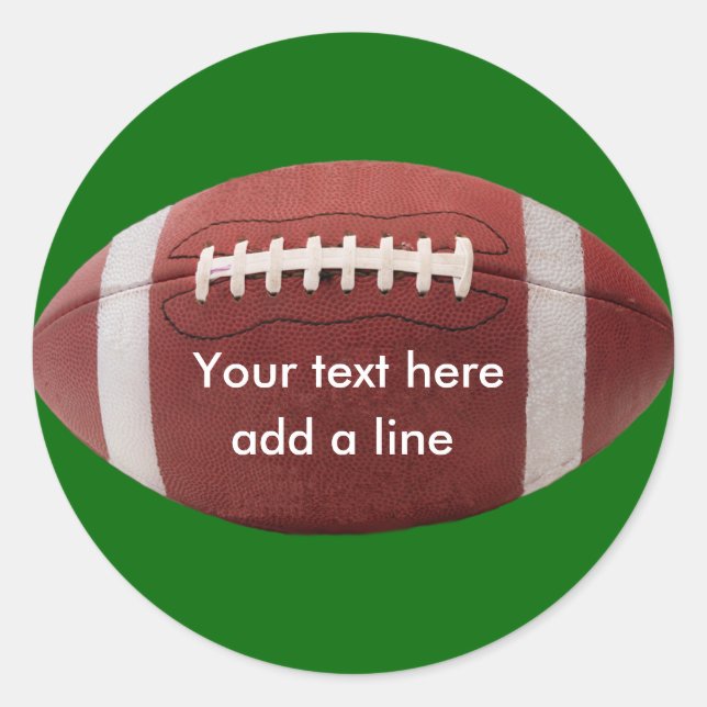Custom Football Stickers (Front)