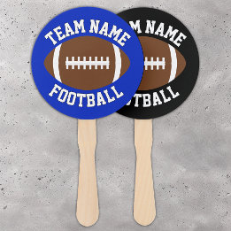 Custom Football Team Name & Colour Sports Supporte Hand Fan