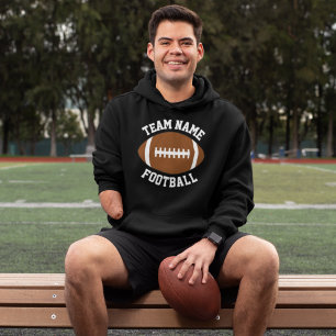 Custom Football Team Name or Text Personalised Hoodie