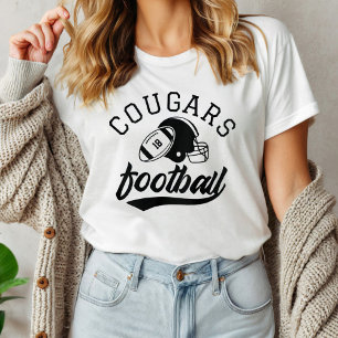 Custom Football Team with Player Number Womens T-Shirt