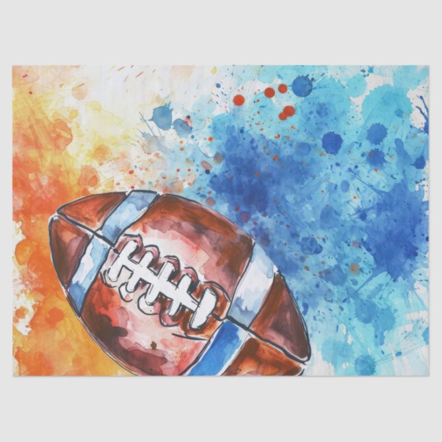 Custom Football Theme Party  Tissue Paper (Front)