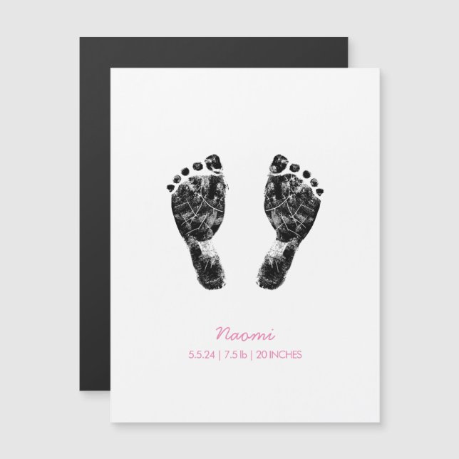 Custom Footprint  | Upload Your Baby Footprint To  (Front/Back)