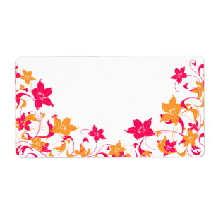 Custom for Joan Floral Border Address Label