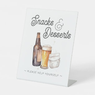 Custom for Leah_Snacks and Dessert Pedestal Sign