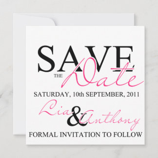 Custom for Lia Save The Date