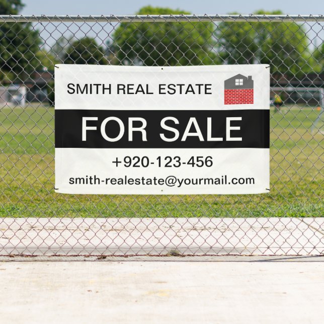 Custom For Sale Real Estate Logo Phone Mail  Banner (Insitu)