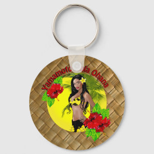 Custom For Yamamoto Hula Ohana Keychain Lauhala