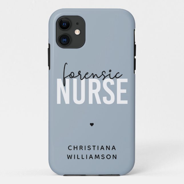 Custom Forensic Nurse | Forensic Nursing Gift Case-Mate iPhone Case (Back)