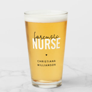 Custom Forensic Nurse   Forensic Nursing Gifts Glass