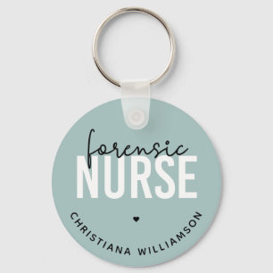 Custom Forensic Nurse Forensic Nursing Gifts Key Ring