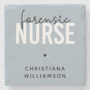 Custom Forensic Nurse Forensic Nursing Gifts Stone Coaster
