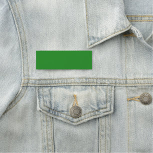 Custom Forest Green Rectangular Classic Name Tag