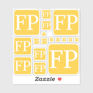 Custom FP Small 4" x 4" Stickers by Janz