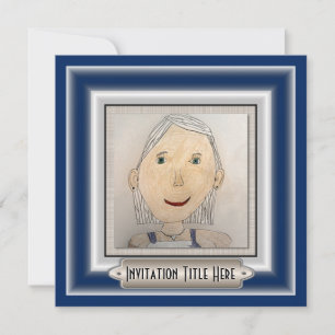 Custom Frame to Add Your Art Or Photo Invitation