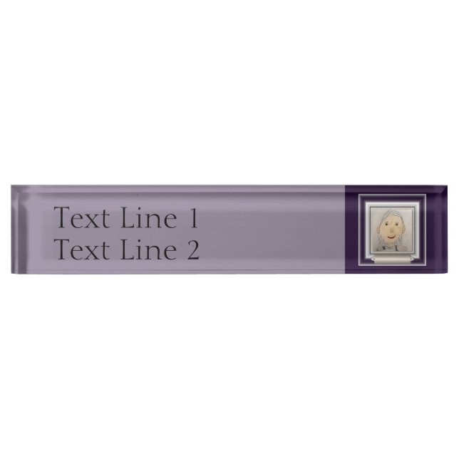 Custom Frame to Add Your Art Or Photo Nameplate (Front)