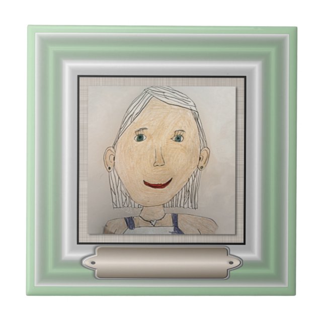 Custom Frame to Add Your Art Or Photo Tile (Front)