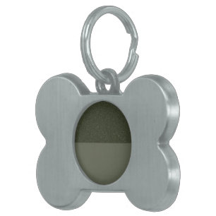 Custom Framed Pet Tag – Two-Tone Moss Green