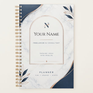 Custom Freelancer & Consultant Planner   Chic Navy
