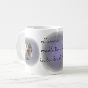 Custom French Bulldog Mug in Lavender Watercolor