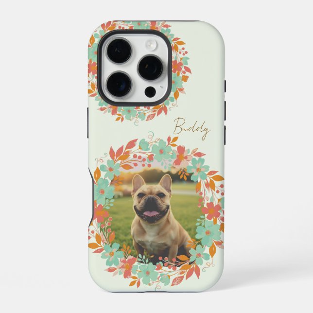 Custom French Bulldog Photo Personalised Frenchie iPhone Case (Back)
