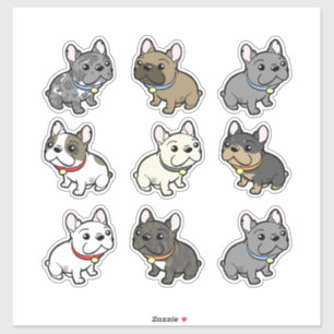 custom frenchie sticker art