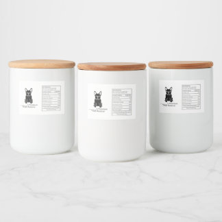 Custom Frenchie Treat Box - Personalised Pet Food Label