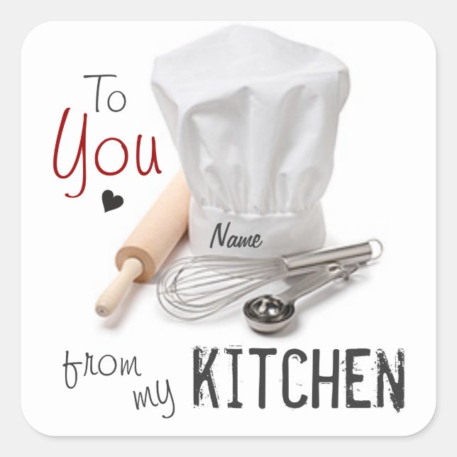 Custom From My Kitchen Stickers (Front)
