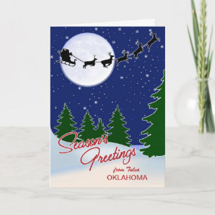Custom-from Your City, State Seasons Greetings Holiday Card