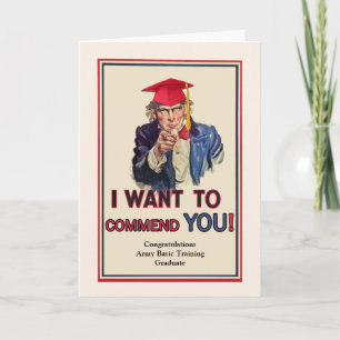 Custom Front, Congrats on Army Basic Training Card