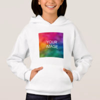 Custom Front Design White Template Kids Girls