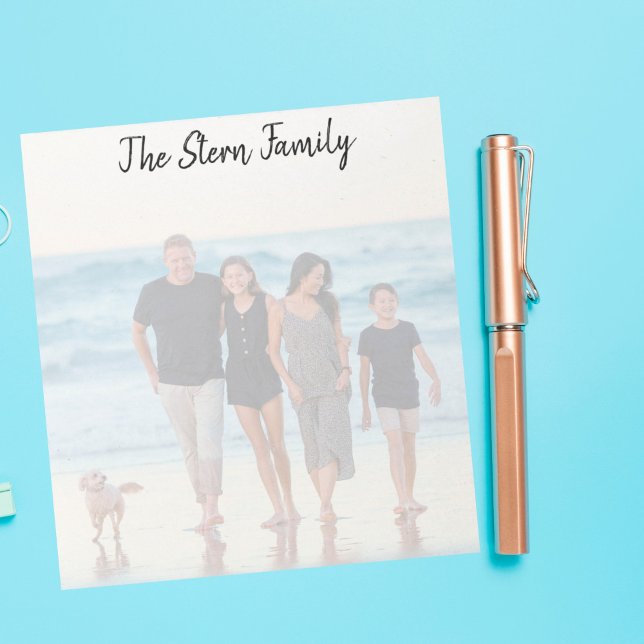 Custom Full Family Photo Notepad  (Creator Uploaded)