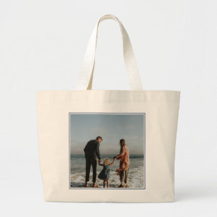 Custom Full Photo Framed Large Tote Bag