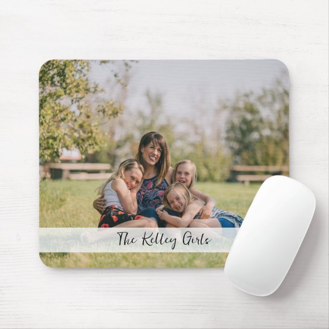 Custom Full Photo Horizontal Personalisation Mouse Pad (With Mouse)