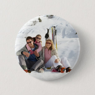Custom Full Photo Image Upload Design 6 Cm Round Badge