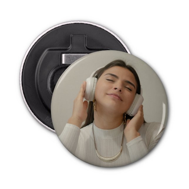 Custom Full Photo Modern  Bottle Opener (Front)