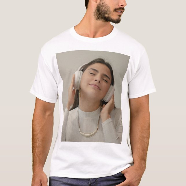 Custom Full Photo Modern  T-Shirt (Front)