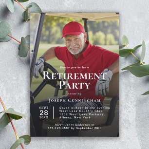 Custom Full Photo Retirement Party Celebration Invitation
