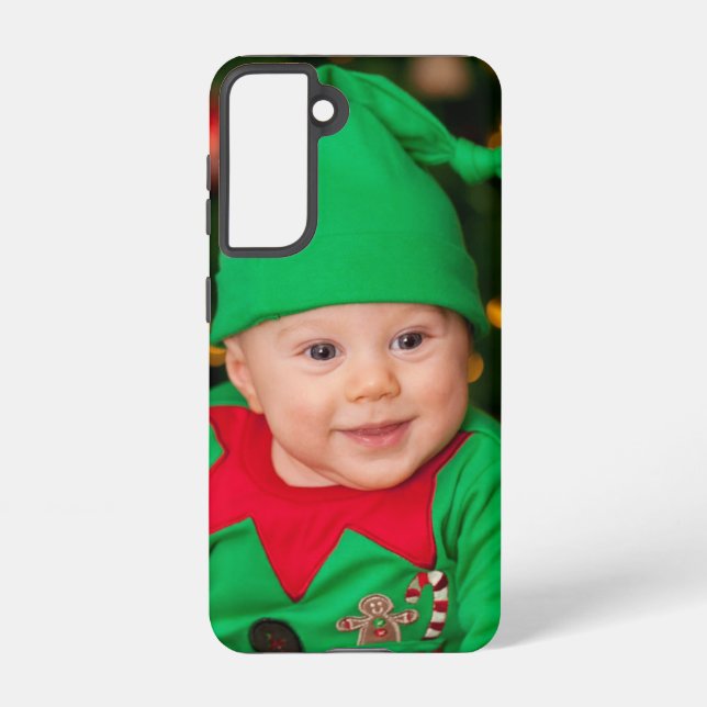 Custom Full Photo Template Simple Modern Minimal Samsung Galaxy S21 Case (Back)