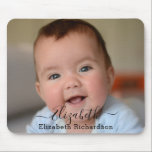 Custom Full Photo Text | Custom Name Minimalist Mouse Pad<br><div class="desc">Custom Full Photo | Custom Name Minimalist Mouse Pad. All the photos and texts are pre-arranged for you to personalise easily and quickly with your own details. For many other designs,  please visit store collection: 
https://www.zazzle.com/collections/119376792509928647</div>